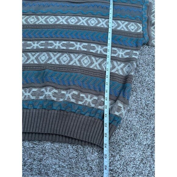 vintage magnet cable knit grandpa crewneck sweater cosby pattern men’s large - Picture 7 of 7